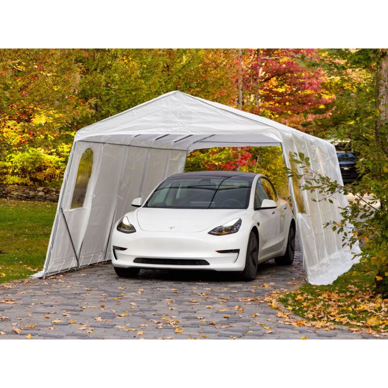 Gazebo Penguin Car Shelter 11 ft. X 20 ft. clear ASM11X20FF-CLR