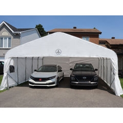 Gazebo Penguin Deluxe Double Car Shelter 18 ft x 20 ft. CO18X20FF-200