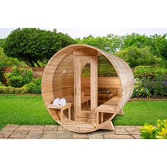 Dundalk LeisureCraft Timber Tranquility Mp Barrel Sauna CTC2345MP