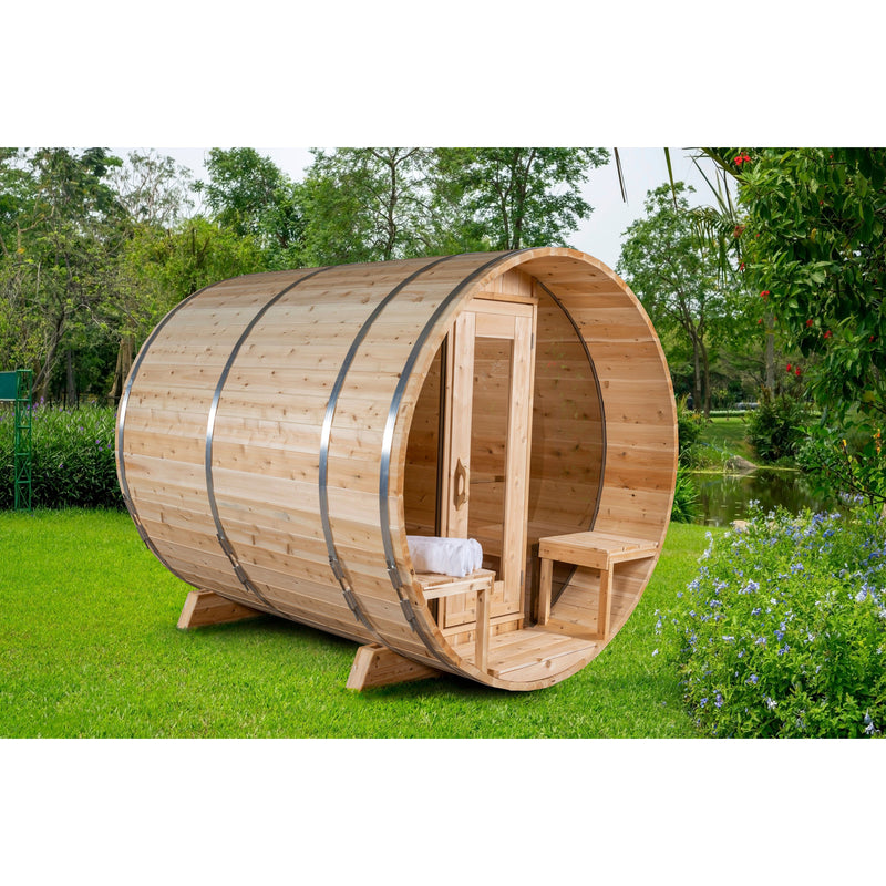 Dundalk LeisureCraft Timber Tranquility Mp Barrel Sauna CTC2345MP