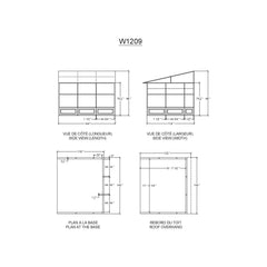 Gazebo Penguin Florence 12 Ft. W x 10 Ft. D Aluminum Patio Gazebo W1209