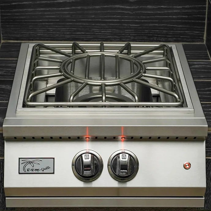 Kokomo Professional Built-in Power Burner with Led Lights and Removable Grate for Wok - KO-PRO-PB