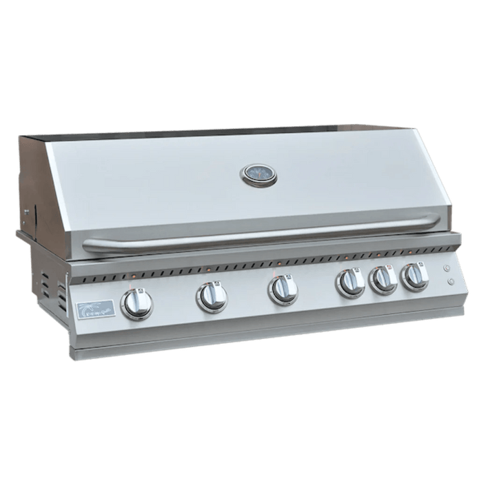 Kokomo Grills Professional 5 Burner 40 Inch Built In Grill with Lights & Infrared Back Burner KO-BAK5BG